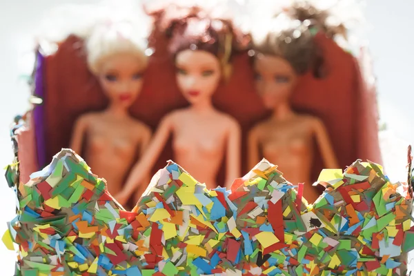 Barbie bonecas na caixa — Fotografia de Stock