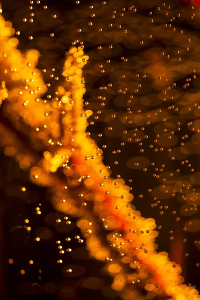 Jeux sous-marins abstraits avec bulles et lumière — Photo