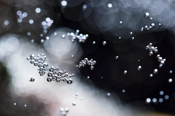 Jeux sous-marins abstraits avec bulles et lumière — Photo