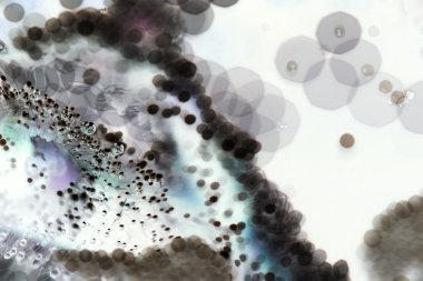 bubbles ve ışık ile soyut sualtı oyunları