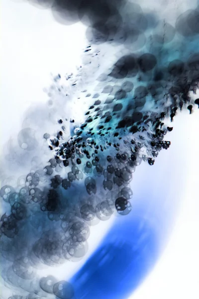 Abstracte onderwater spelletjes met bubbels en licht — Stockfoto