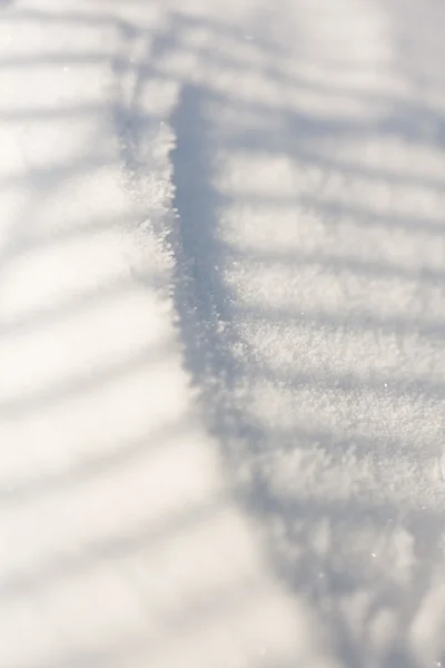 雪纹理阴影 — 图库照片