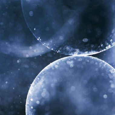 Mavi doku bokeh ışıklar ile