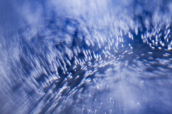 Blauwe bokeh onderwater achtergrond — Stockfoto