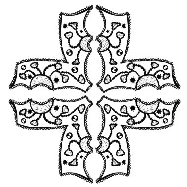 Vintage desen süslemeli