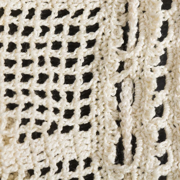 Текстура скатерти с вязанием — стоковое фото