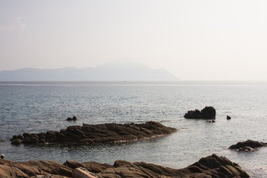 kayalar ve su manzara