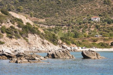 su, taş ve toprak - Ege Denizi ile peyzaj