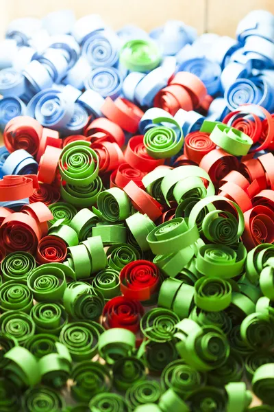 Renkli kağıt spiraller — Stok fotoğraf