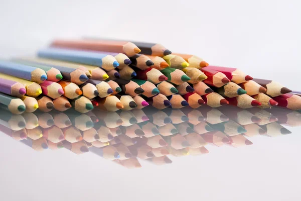 Group of sharp colored pencils — Stock Photo, Image