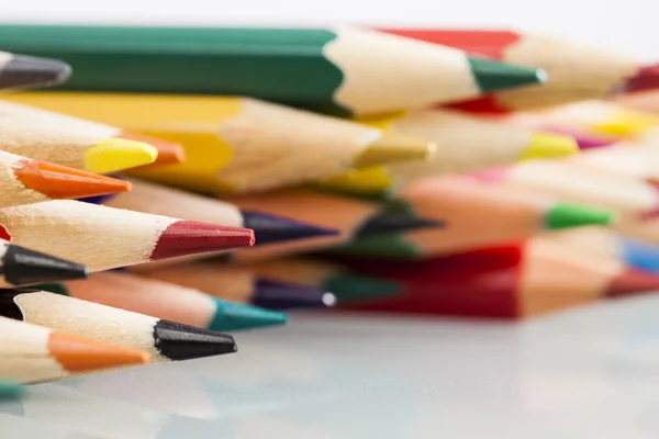 Group of sharp colored pencils — Stock Photo, Image