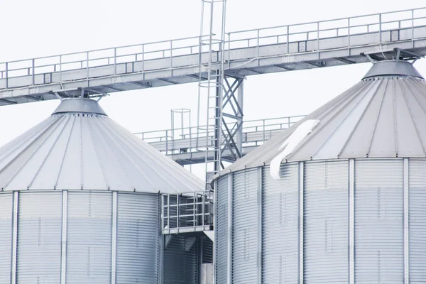 Elements and texture from a cereal silo — Stock Photo, Image