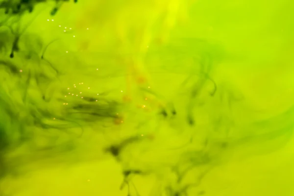 Yağ, su ve mürekkep renkli kompozisyonu — Stok fotoğraf