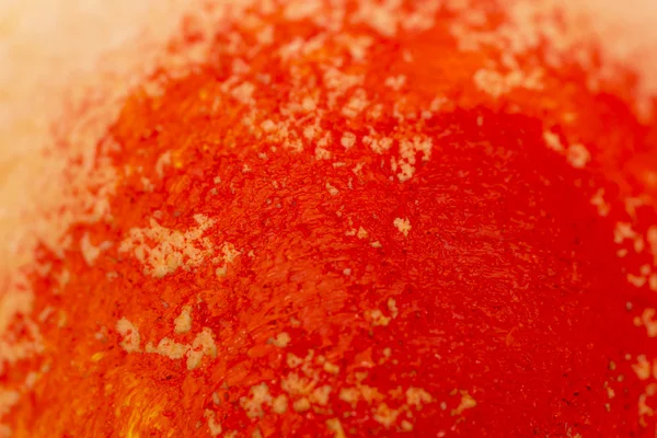 Dried granadilla peel painted with red oil paint — Stock Photo, Image