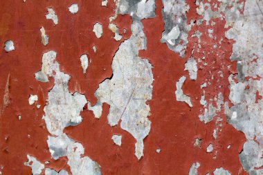 soyulmuş boya ile metal yüzey