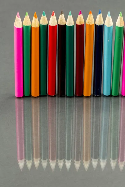 Group of sharp colored pencils — Stock Photo, Image