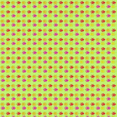 sarı - yeşil renkli desen