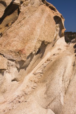 kayaların doku ve mavi gökyüzü