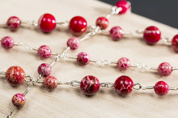 Red necklace — Stock Photo, Image
