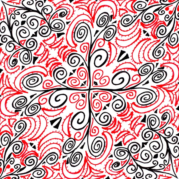 Unique, abstract pattern. Made with unique drawings and sketches — Stock Photo, Image