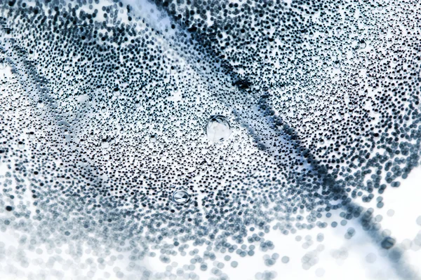 Composição subaquática abstrata com bolhas, linhas e luz — Fotografia de Stock