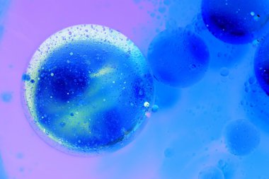 streszczenie, kolorowy kompozycja z oliwą, wodą i atrament