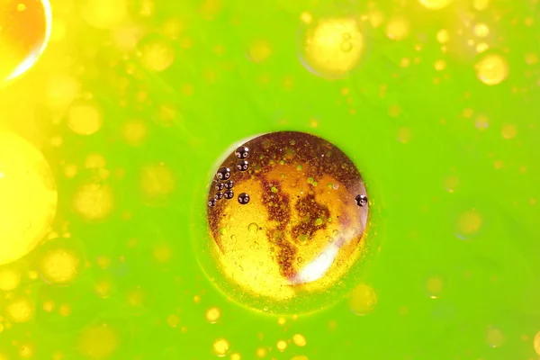 Olie, water en inkt — Stockfoto