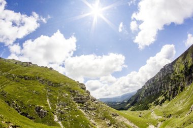 Landscape from Bucegi Mountains, part of Southern Carpathians in Romania clipart