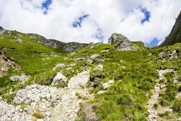 Paysage des monts Bucegi, partie des Carpates du Sud en Roumanie — Photo