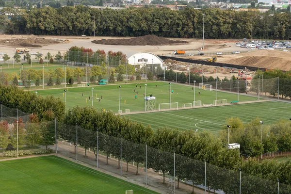 Krasnodar Parkı 'nın inşaatı, üst manzara. 