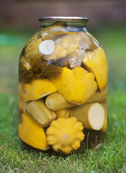 Konserve sarı kabak — Stok fotoğraf