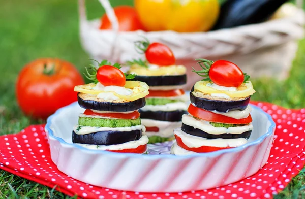 Sabroso aperitivo de verduras a la parrilla Imagen De Stock