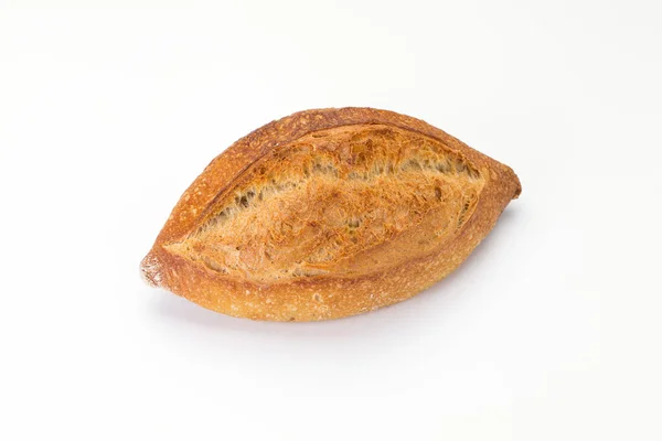 Виготовлення Пшеничного Хліба Білому Тлі — стокове фото