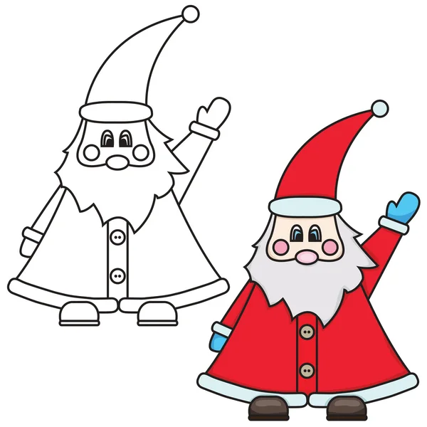 Vektor ilustrasi Santa Claus - Stok Vektor