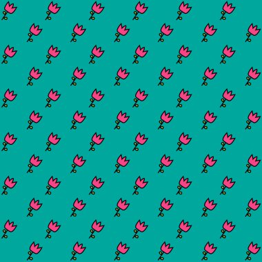 Çiçeksiz desen. Vektör.