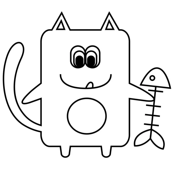 Ilustracja wektorowa kota — Wektor stockowy