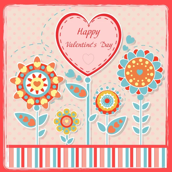 Happy Valentine's Day card — Stock Vector