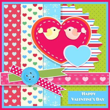 Sevgililer Günü tebrik kartı.