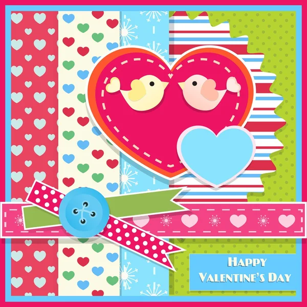 Valentine's day greeting card — Stock Vector