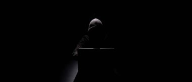 Kara Ağ Kapüşonlu Hacker bayrağı