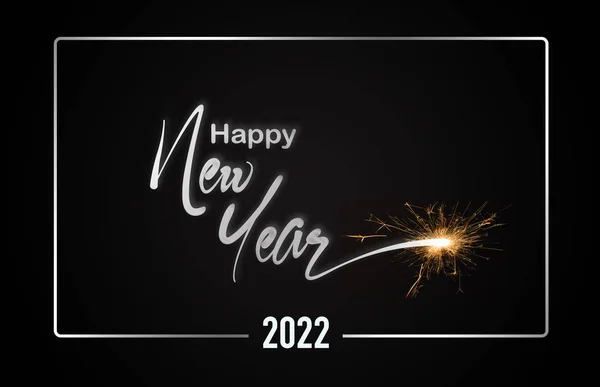 Szczęśliwego Nowego Roku 2022 Kartka Życzeniami — Zdjęcie stockowe