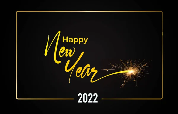 Szczęśliwego Nowego Roku 2022 Kartka Życzeniami — Zdjęcie stockowe