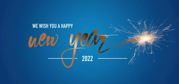 Mutlu yıllar 2022 tebrik kartı.