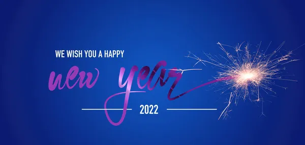 Bonne Année 2022 Carte Voeux — Photo