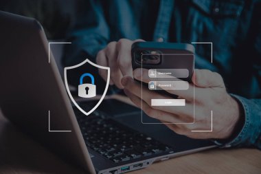 Girişi olan bir işadamıyla karanlık ofis