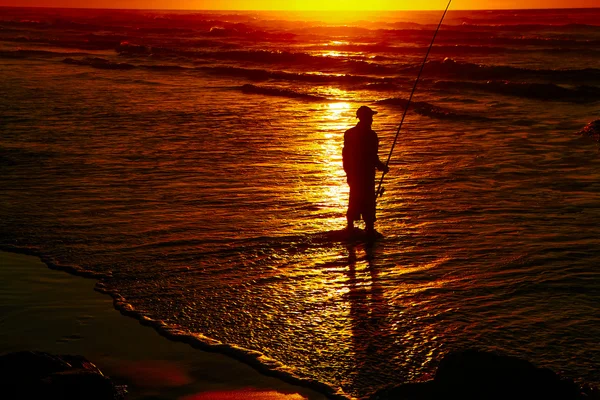 Surfcasting Stockbild