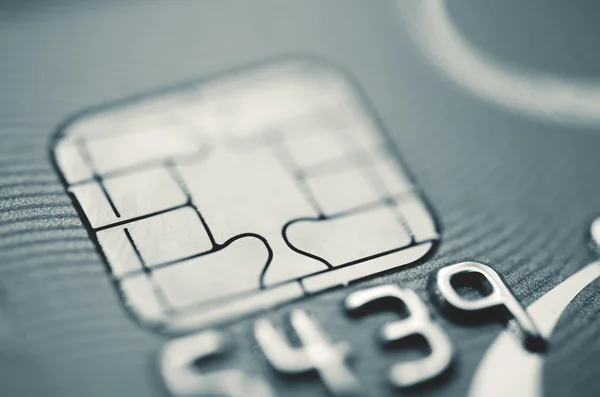 Cartão de crédito macro — Fotografia de Stock