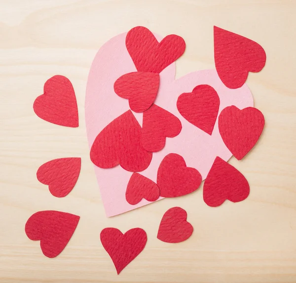 Hand crafted hearts — Stock Photo, Image