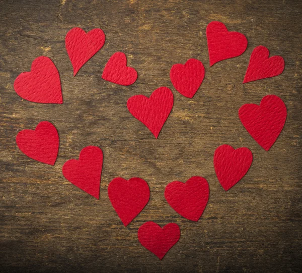 Hand crafted hearts — Stock Photo, Image