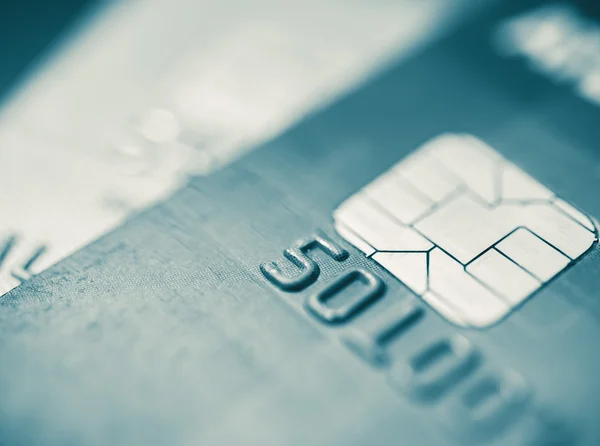 Karty kredytowej makro — Zdjęcie stockowe